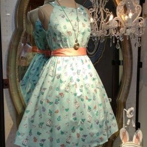 Disney Dress Shop Teacups Dress and Hair Clip